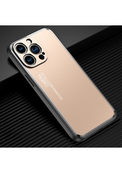 iPhone15 Pro Isı Dispidasyon Telefon Kılıfı Tpu+Alüminyum Alaşım Şok Geçirmez Kapak-Ay-Altın (Yurt Dışından) indirimleri