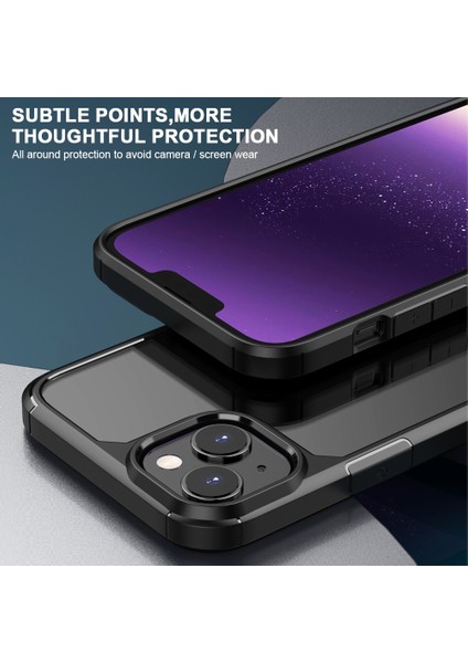iPhone15 Dalgiye Damalı Geri Kılıf Pc+Tpu Anti-Scratch Telefon Kapak Mavisi Için Savunma Zırhı Serisi (Yurt Dışından) modelleri