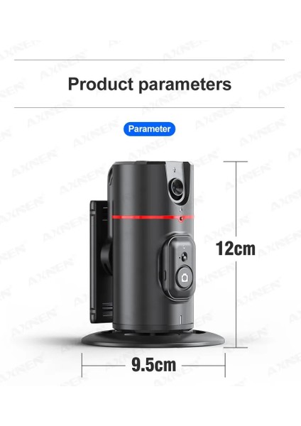 Kalite Otomatik Yüz Takip Eden Uzaktan Kumandalı Tripod 360 Derece Dönme Vücut Hareket Takip Kontrolü Gimbal Sabitleyici indirimleri