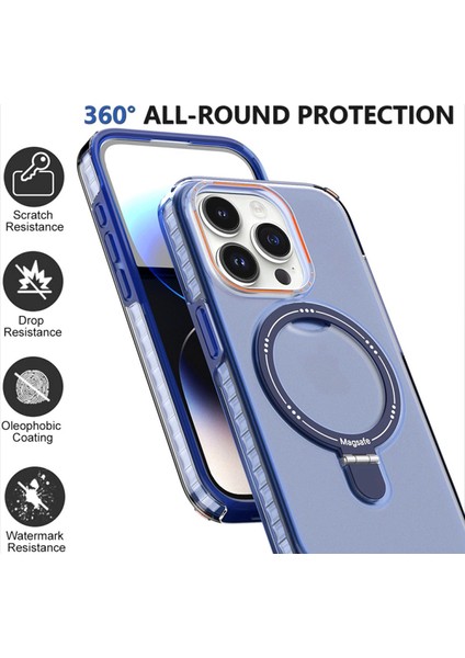 iPhone15 Pro Çıkarılabilir Pc+Tpu Anti-Drop Telefon Kabuğu Için Kickstand Slim Case Magsafe-Black ile Uyumlu (Yurt Dışından) fiyatları