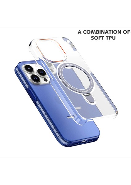 iPhone15 Pro Çıkarılabilir Pc+Tpu Anti-Drop Telefon Kabuğu Için Kickstand Slim Case Magsafe-Black ile Uyumlu (Yurt Dışından) indirimleri