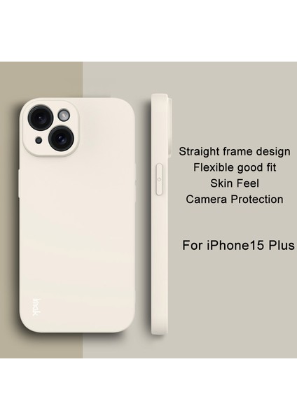 iPhone15 Plus Case Için Esnek Tpu Telefon Kapağı Düz ​​kenar-Beyaz (Yurt Dışından) indirimleri