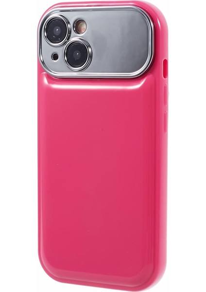 iPhone15 Vaka Elektrapan Lens Çerçevesi Tpu Telefon Kapağı (Hassas Kesim) Için Hyt Serisi -Rose (Yurt Dışından)