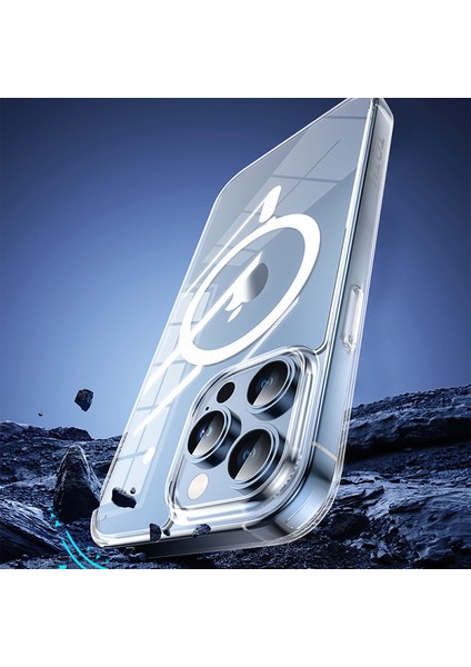 iPhone15 Pro Case Için Tpu+Pc+Mıknatıs Ring Telefon Kapağı Magsafe ile Uyumlu (Yurt Dışından) modelleri