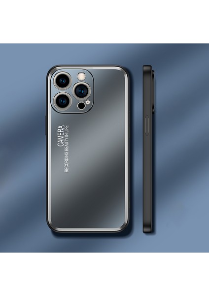 iPhone15 Pro Alüminyum Alaşım+Tpu Mat Mat Anti-Çizelge Kılıfı Akıllı Telefon Geri Kapak Silver (Yurt Dışından) fiyatları
