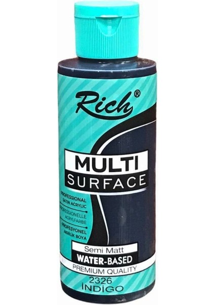 Indigo Multi Surface 120 cc 2326 Her Yüzey Için Akrilik Boya