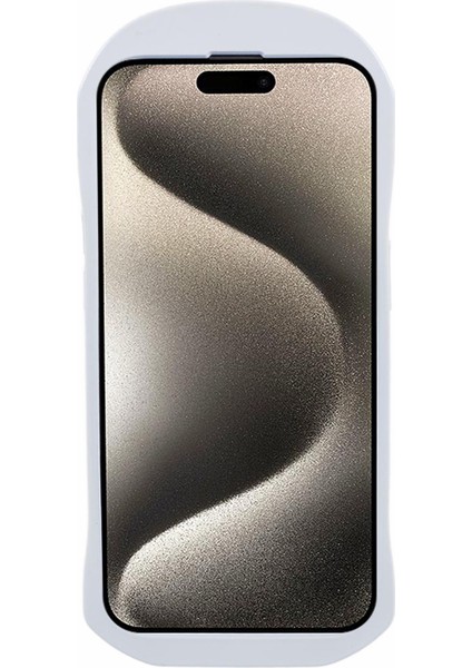 iPhone15 Pro Sports Araba Telefon Kılıfı Için Pürüzsüz Tpu Kickstand Cover-White (Yurt Dışından) indirimleri