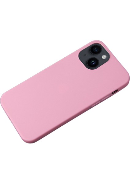 iPhone15 Mat Dokulu Tpu Kabuk Şok Geçirmez Koruma Cep Telefonu Vaka-Pembe (Yurt Dışından)