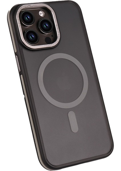 Magsafe Anti-Drop Pc+Tpu Telefon Koruyucu-Grey ile Uyumlu iPhone15 Pro Vaka Için (Yurt Dışından)