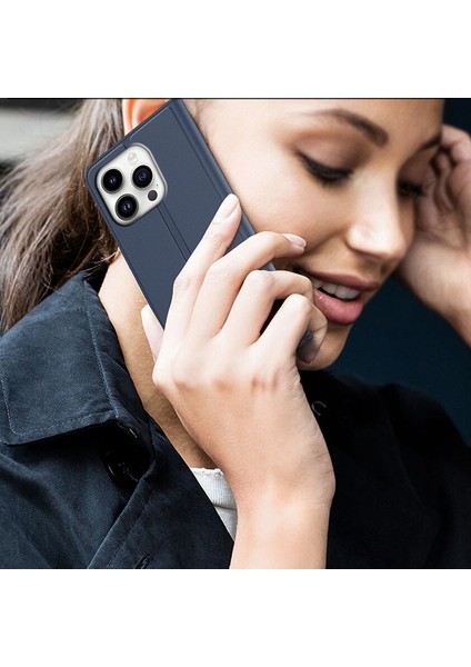 iPhone15 Pro Case Pu Pu Deri Telefon Kabuk Kart Tutucu Telefon Kapak Blue (Yurt Dışından) indirimleri