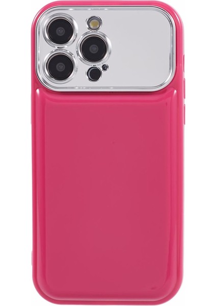 Hyt Serisi iPhone15 Pro Max Case Tpu Kapak Elektrolak Lens Çerçeve (Hassas Kesim) -Rose (Yurt Dışından)