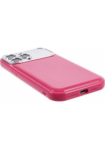 Hyt Serisi iPhone15 Pro Max Case Tpu Kapak Elektrolak Lens Çerçeve (Hassas Kesim) -Rose (Yurt Dışından)