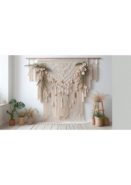 Zarif Bohem Tasarımı Fon: Çok Yönlü ve Dayanıklı Fotoğrafçılık Arkaplanı