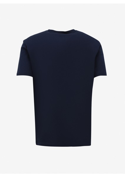 Bisiklet Yaka Baskılı Lacivert Erkek T-Shirt J4SM-TST7235 fiyatları