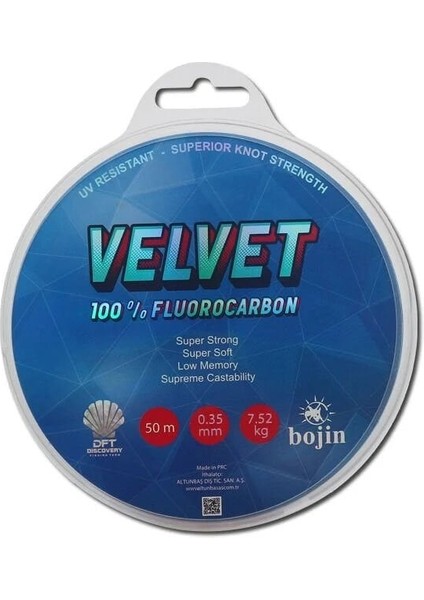 Dft Bojin Velvet Fluorocarbon 50 M 0.35 mm Misina