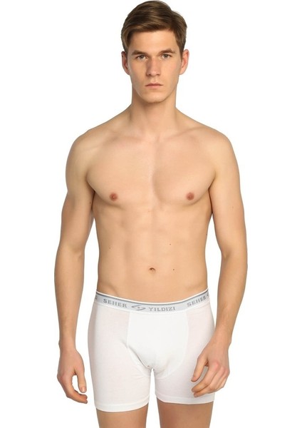 Seher Yıldızı Erkek 3 Lü Paket 60 Likralı Boxer