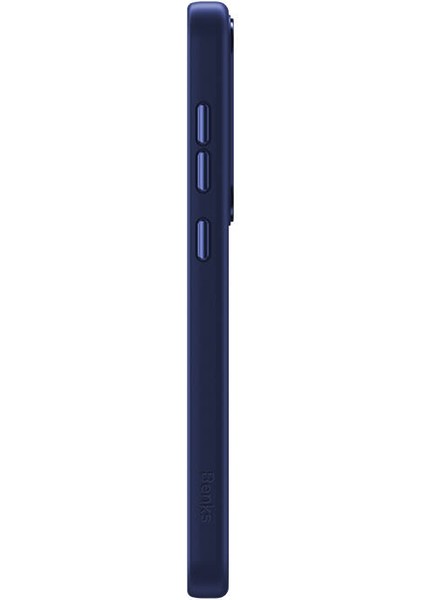 Galaxy S24 Uyumlu Kılıf Magsafe Şarj Özellikli Şeffaf Arka Yüzey Benks Magclap Tpu Çerçeve Mavi