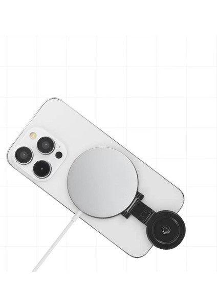 Telefon Için Standlı Magnetik Yüzük Tutucu Aparat Go Des GD-G096 Magsafe Şarj Destekli Siyah