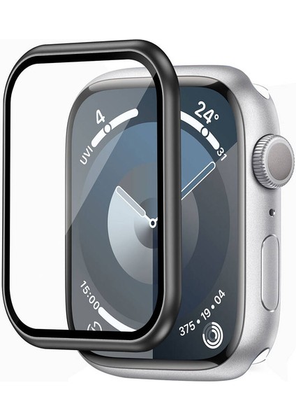 Watch 40MM Uyumlu Wiwu WI-JD106 Easy Install Akıllı Saat Temperli Cam Ekran Koruyucu Siyah