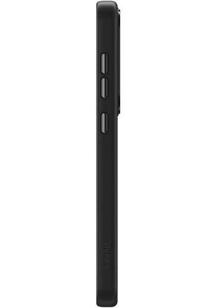 Galaxy S24 Uyumlu Kılıf Magsafe Şarj Özellikli Şeffaf Arka Yüzey Benks Magclap Tpu Çerçeve Siyah