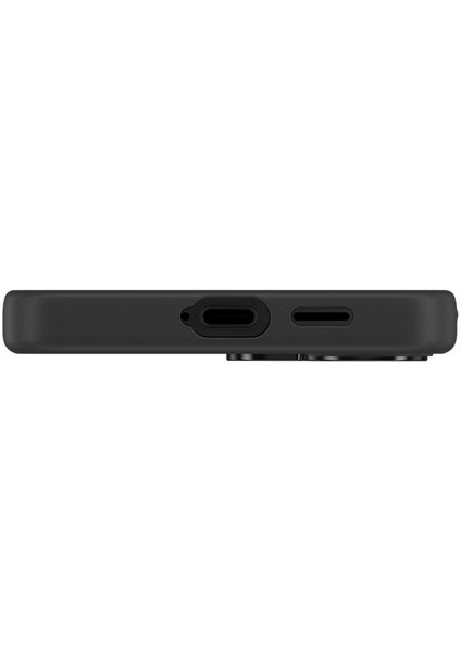 Galaxy S24 Uyumlu Kılıf Magsafe Şarj Özellikli Şeffaf Arka Yüzey Benks Magclap Tpu Çerçeve Siyah