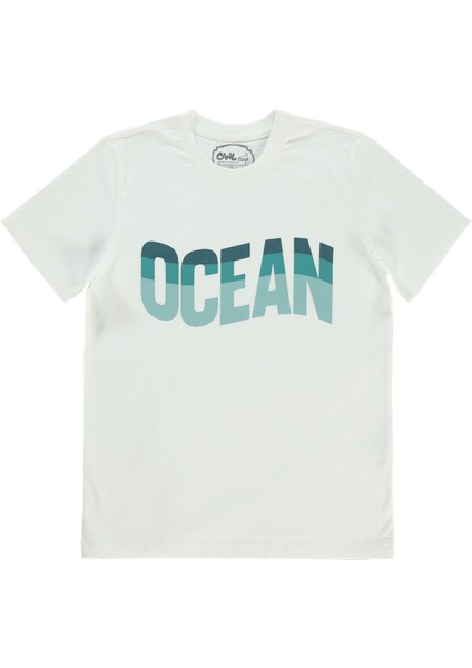 Erkek Çocuk Tişört 10-13 Yaş Ekru