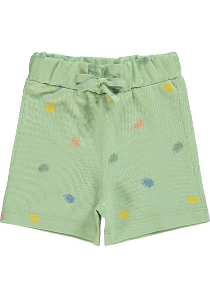 Erkek Bebek Şort 6-18 Ay Soft Yeşil