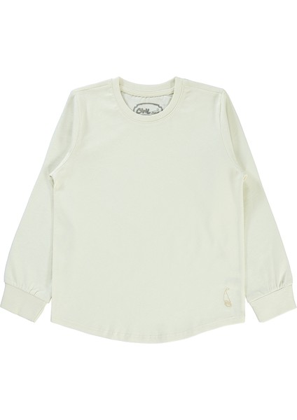 Erkek Çocuk Sweatshirt 10-13 Yaş Fil Dişi