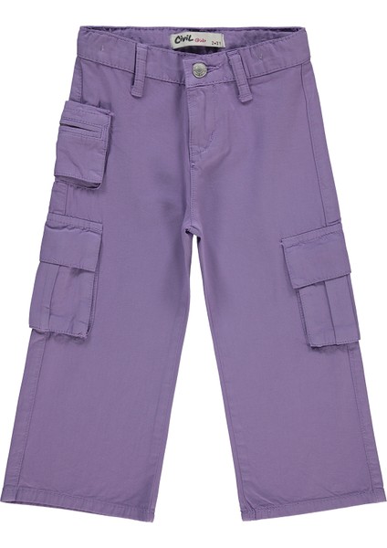 Kız Çocuk Pantolon 2-5 Yaş Açık Mor