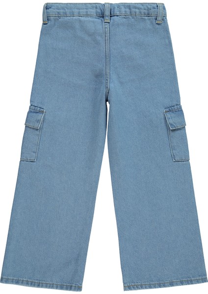 Kız Çocuk Kot Pantolon 6-9 Yaş Açık Mavi modelleri
