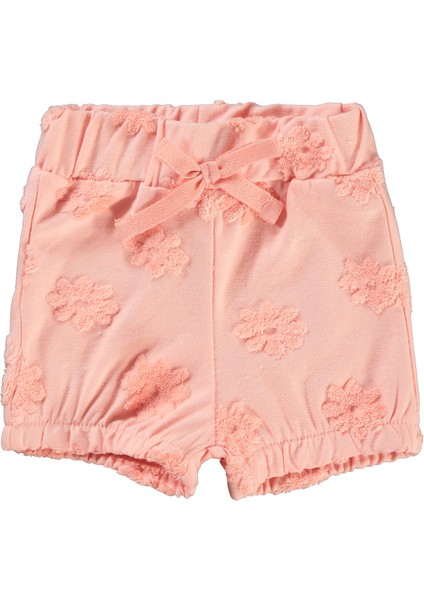 Kız Bebek Şort 6-18 Ay Pudra