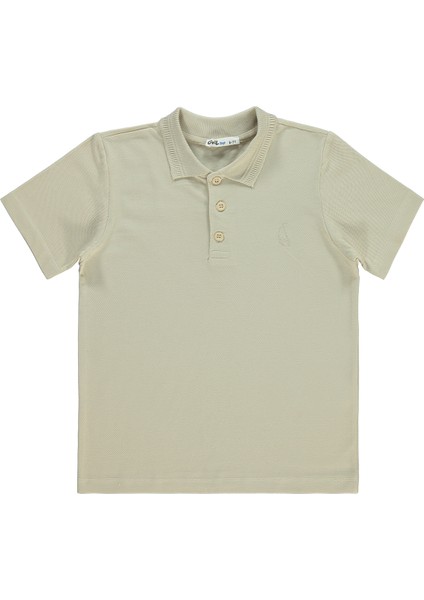 Erkek Çocuk Tişört 6-9 Yaş Taş Rengi