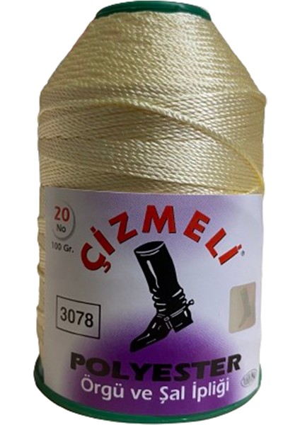 Polyester Örgü ve Şal Ipliği No:20 100 gr