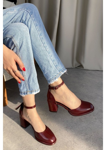 Kadın Penida Platform Topuklu Ayakkabı - Bordo-Rugan fiyatları