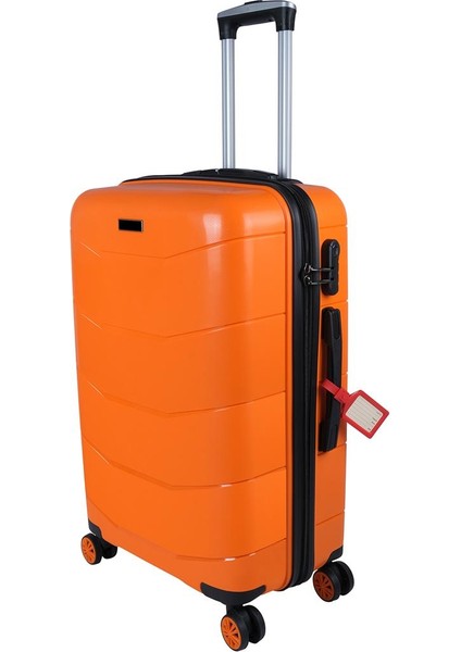 Ultra Hafif Kırılmaz Silikon Kabin Boy Valiz Turuncu+Etiket Hediyeli! fiyatları