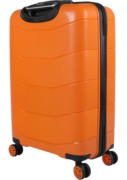 Ultra Hafif Kırılmaz Silikon Kabin Boy Valiz Turuncu+Etiket Hediyeli! fırsatları