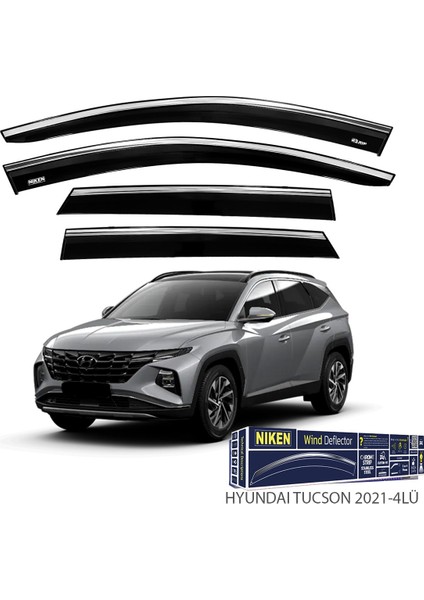Tucson Araca Özel Kromlu Cam Rüzgarlığı Niken 2021 2022 2023 2024 2025