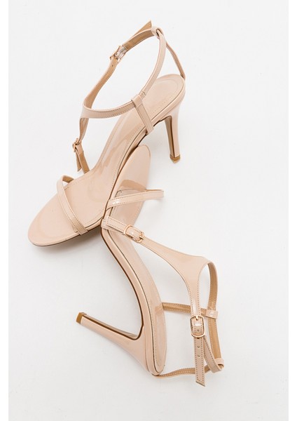 Molde Bej Rugan Kadın Ince Topuklu Ayakkabı indirimleri