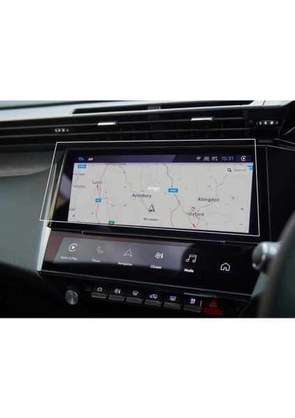 Peugeot 308 10 Inç Mat Ekran Koruyucu Multimedya Şeffaf