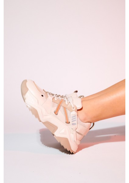 Leona Bej Kadın Spor Sneakers