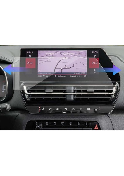 Citroen C5 Aircross 10 Inç Mat Ekran Koruyucu Multimedya