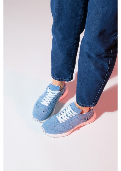 Rafael Mavi Denim Kadın Spor Sneaker