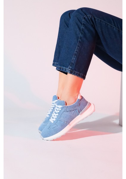Rafael Mavi Denim Kadın Spor Sneaker