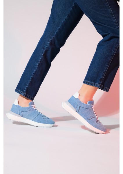 Rafael Mavi Denim Kadın Spor Sneaker