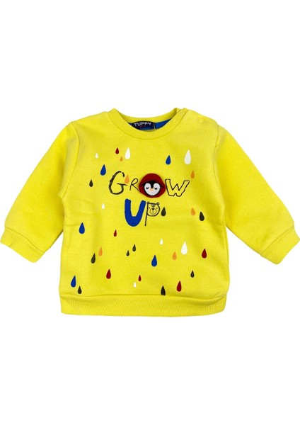 Grow Sarı Bebek Sweatshirt