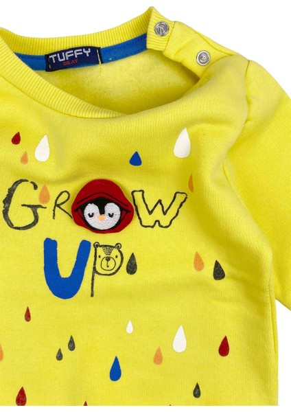 Grow Sarı Bebek Sweatshirt