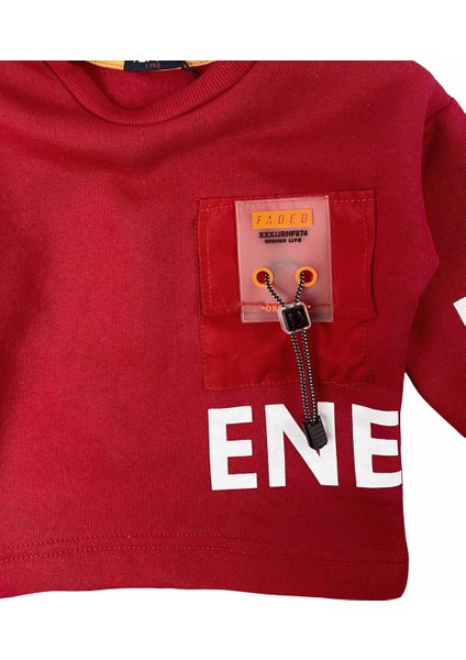 Energy Bebek Sweatshirt Kırmızı