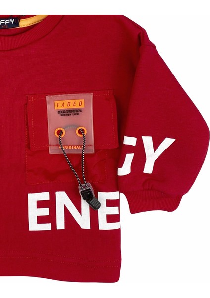 Energy Bebek Sweatshirt Kırmızı