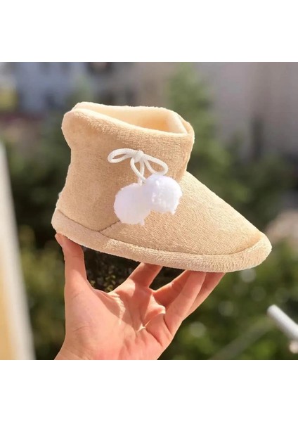 Ponponlu Çocuk Panduf ,kaydırmaz Taban Ev Ayakkabısı , Anaokulu Kreş Ayakkabısı fiyatları