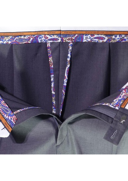 2 Pileli Klasik Pantolon Koyu Gri ( Füme ) fırsatları